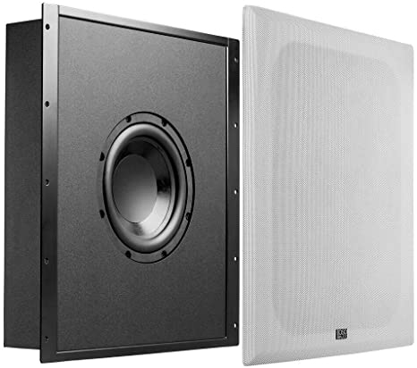 OSD Audio 200W Trimless in-Wall Subwoofer with 8” Woofer and a Sealed and Tuned Enclosure - NERO-FS800
