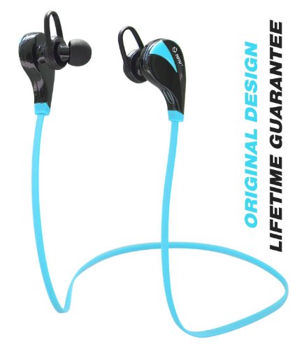 Bluetooth Headphones TOTU Wireless Bluetooth Stereo Earbuds Sweatproof Running Headset In-Ear Sports Headphones with Microphone - Blue