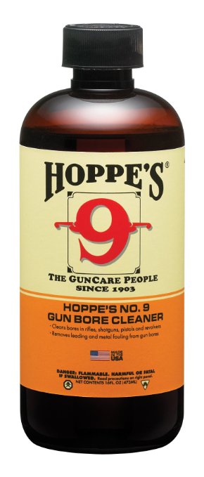 Hoppes No 9 Gun Bore Cleaning Solvent 1-Pint Bottle