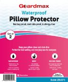 Guardmax - Bedbug ProofWaterproof Pillow Protector - Zippered Style - Set of 2 - Quiet - Queen 20x30
