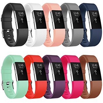 Fitbit Charge 2 Bands,Vancle Classic Edition Special Edition Adjustable Comfortable Replacement Wristbands for Fitbit Charge 2 Heart Rate (No Tracker)