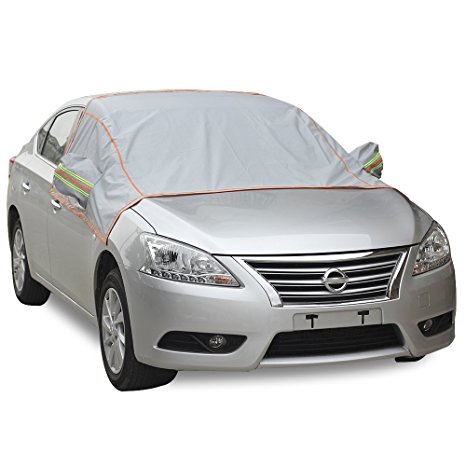 Mini-Factory Car Frost Guard Windshield Snow Cover Protector Shield for Most Cars - Windproof Magnetic Edges - No More Scraping Snow, Ice, Frost
