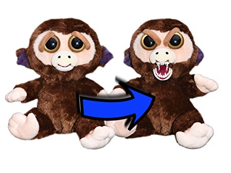 William Mark Feisty Pets Grandmaster Funk Adorable Plush Stuffed Monkey that Turns Feisty with a Squeeze