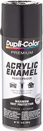 Dupli-Color Epae10000 Premium Acrylic Enamel Spray Paint (Pae100 Gloss Black 12 Oz), 12. Fluid_Ounces