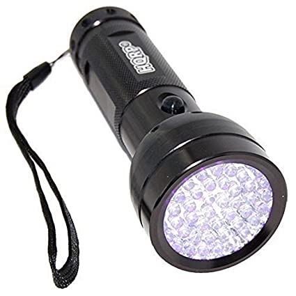 HQRP 390 nM 51 LED Saliva/Sperm Identification Flashlight/Blacklight