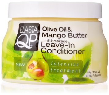 Elasta QP Leave-In Conditioner, Olive Oil/Mango Butter, 15 Ounce