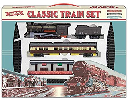 KandyToys Retro Classic Large Toy Train Set With Train
