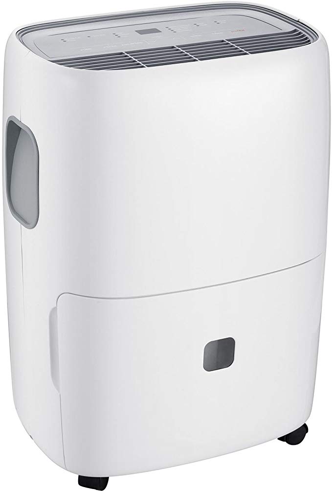 North Storm Portable Dehumidifier - 3 Speeds - Automatic Shut-Off - Continuous Mode Drainage, 50 Pint, White