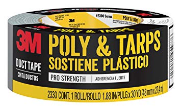 3M Poly & Tarps  Duct Tape, 2330, 1.88 Inches by 30 Yards