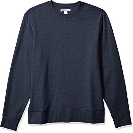 Amazon Essentials Men's Long-Sleeve Lightweight French Terry Crewneck Sweatshirt