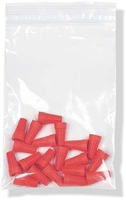 4 Mil Clear Zip Lock Bags,2.5 x 3 Inches,5 Packs of 100
