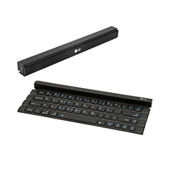 LG Electronics Portable & Wireless Keyboard for Bluetooth Enabled Devices - Retail Packaging - Black