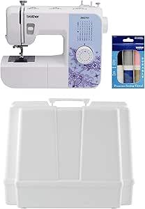 Brother XM2701 27-Stitch Sewing Machine and Hard Plastic Storage and Carry Case, Premium Sewing Thread 6-Pack Included