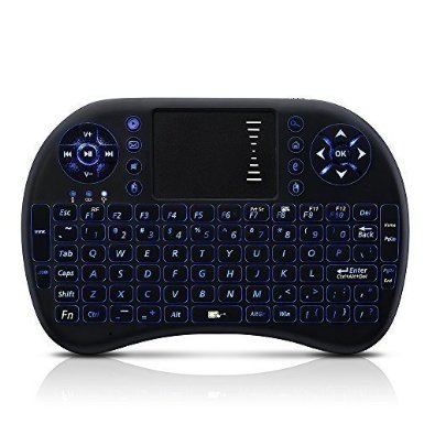 Seneo 24Ghz Mini Touchpad Keyboard with USB Interface Adapter Backlit LED for Android PC Google Android TV Box Mini TV PC Stick HTPC IPTV and Laptop