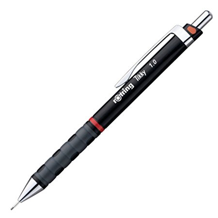 rOtring Tikky Mechanical Pencil, 1.0 mm, Black, Single (1904697)