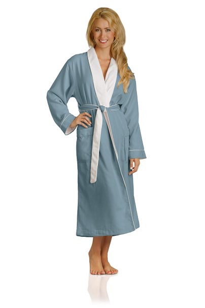 Luxury Spa Robe - Microfiber with Cotton Terry Lining