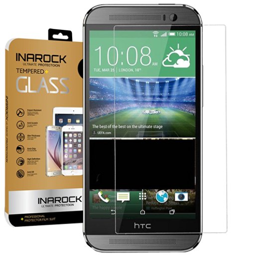 HTC One Max Screen Protector,InaRock 0.26mm 9H Tempered Glass Screen Protector for HTC One Max