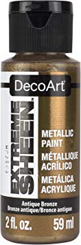 DecoArt 2 Ounce, Antique Bronze Extreme Sheen Paint, 2 oz