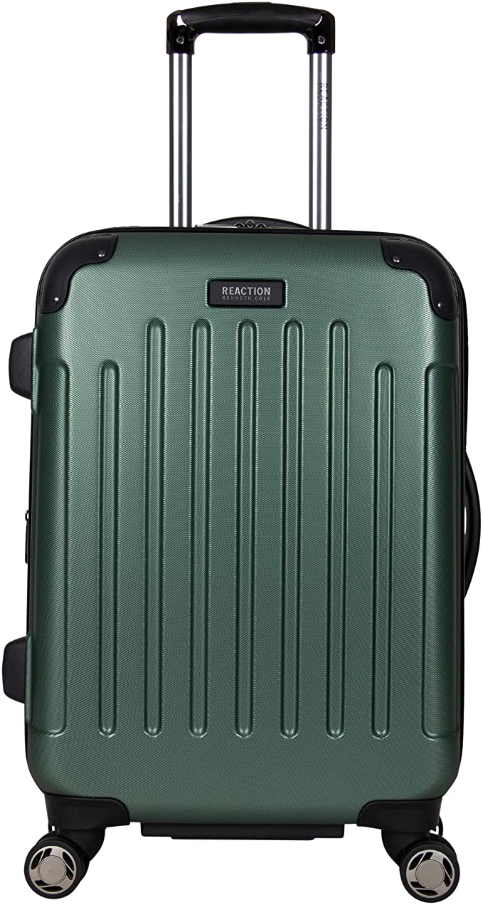 Kenneth Cole Reaction Renegade 20” Carry-On Lightweight Hardside Expandable 8-Wheel Spinner Cabin Size Suitcase, Cilantro, inch