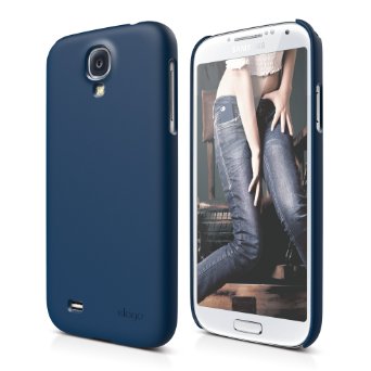 elago Galaxy S4 Case Slim Fit G7 - Eco Friendly Retail Packaging (Soft Feeling Jean Indigo) - Made in Korea