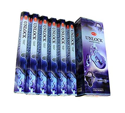 Unlock - Box of Six 20 Stick Hex Tubes - HEM Incense Hand Rolled In India