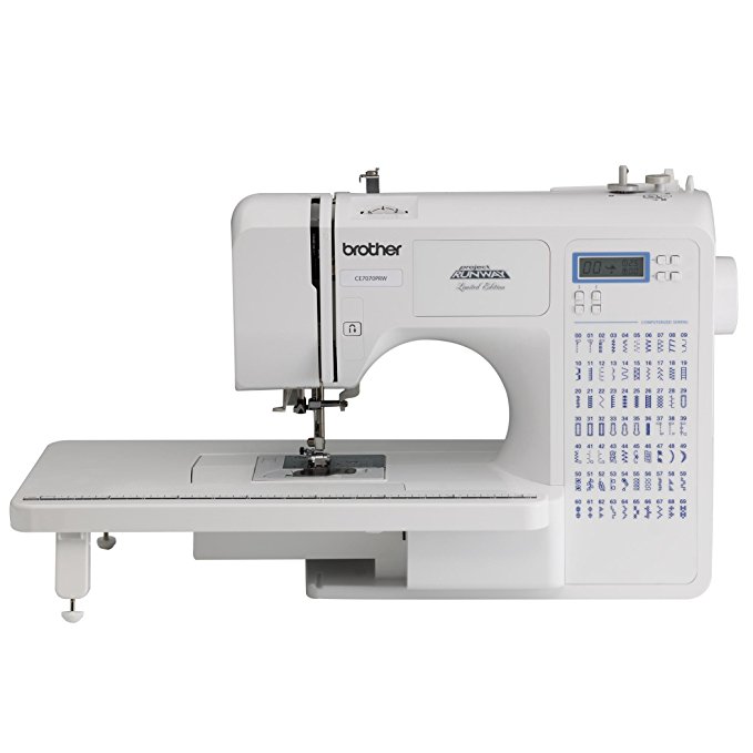 Brother Project Runway CE7070PRW 70-Stitch Computerized Sewing Machine with Wide Table