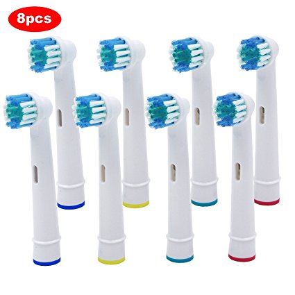 8 pcs Replacement Brush Heads Compatible with Oral-B Electric Toothbrush Professional Care