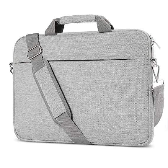 Laptop Bag 15.6 Inch, AtailorBird Notebook Shoulder Messenger Protective Bag Water-Repellent Satchel with Handle for Ultrabook Tablet Cover Case - Grey