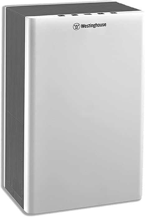 Westinghouse 1702 Patented NCCO Technology Air Purifier, 4-Stage Large Room Bilateral Air Purifier that Kills and Eliminates Viruses, Bacteria, Dust, Pet Hair, Allergens, and Eliminates VOC’s, Smoke, and Odors with Active Oxygen