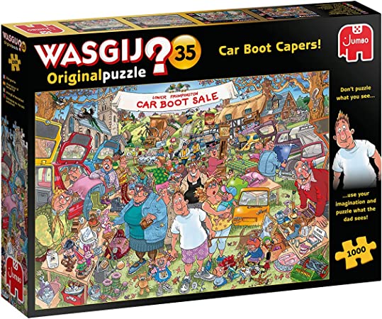 Jumbo, Wasgij, Original 35 - Car Boot Capers!, Jigsaw Puzzles for Adults, 1,000 piece