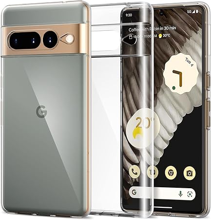 Google Pixel 7 Pro Case, Pixel 7 Pro Clear, CASEVASN Ultra [Slim Thin] Flexible Clear TPU Soft Silicone Scratch Resistant Gel Rubber Protective Phone Case Cover for Google Pixel 7 Pro (Clear)