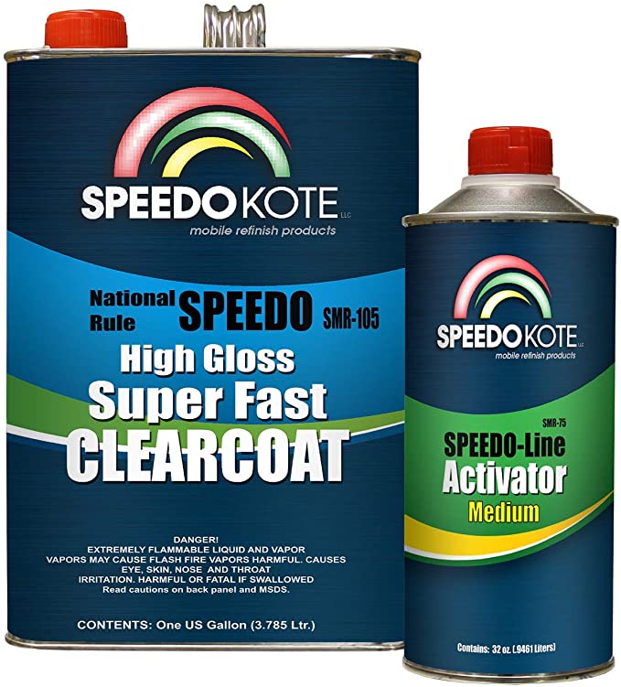 Speedokote Mobile Refinish Clear Coat High Gloss Super Fast Clearcoat Gallon Kit SMR-105/75