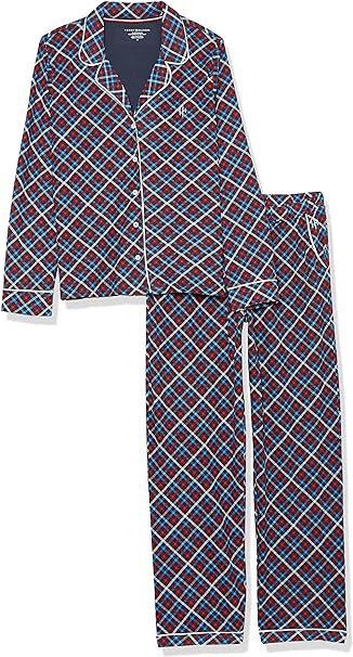 Tommy Hilfiger Women's Long Sleeve Girlfriend Sleep Pajama Set Pj