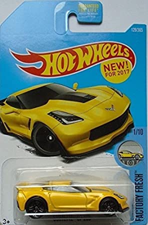 Hot Wheels 2017 Factory Fresh Corvette C7 Z06 128/365, Yellow