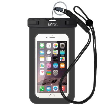 EOTW Waterproof Cell Phone Case Dry Bag With Military Class Cord,Sandproof Snowproof,For Rafting Sailing Grass/Snow Sledding SPA,Fit iPhone 6 6S Plus 5S SE, Galaxy S5 S6 S7 Edge LG G3 G4 HTC Blu (TPU)