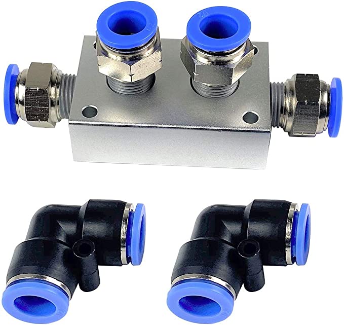 Primefit PCKIT6 - Push to Connect Splitter/Manifold Block Assembly with 6 Fittings