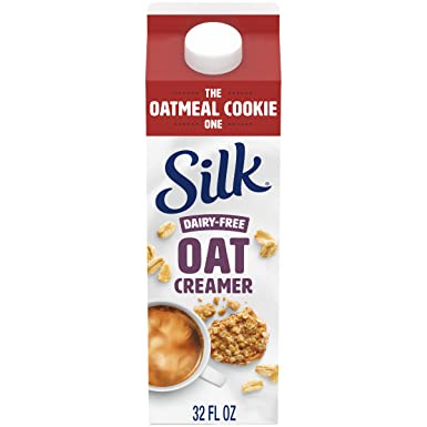 Silk Oat Yeah Oatmilk Creamer, The Oatmeal Cookie One, Gluten-Free, Non-GMO Project Verified, 1 Quart