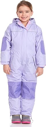 Baby Girls’ Snowsuit – Waterproof Insulated Fleece Lined Pram Snowmobile Ski Suit Coveralls (18M-6X)