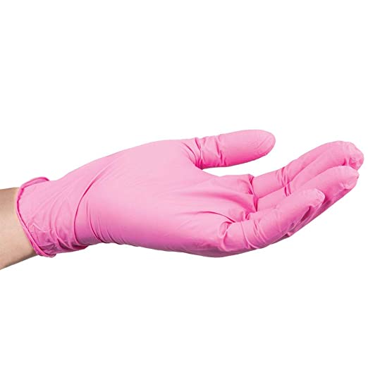 ForPro Fuchsia Nitrile Gloves, Powder-Free, Latex-Free, Non-Sterile, Food Safe, 3 Mil, X-Small, 100-Count
