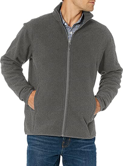 Amazon Essentials Men's Full-Zip Polar Fleece Jacket (Available in Big & Tall)