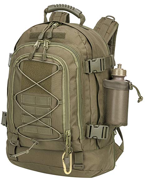 PANS Backpack Work Backpack School Backpack Expandable Large,Molle System,Durable for Men for Hiking Camping Sports and Travel