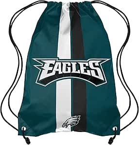 FOCO Philadelphia Eagles NFL Team Stripe Wordmark Drawstring Backpack