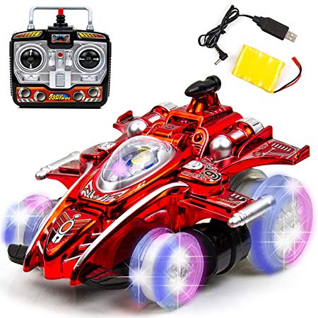 Toysery Speed Drift Stunt Car 2.4GHZ with Colour Lights | 6 Channels Wireless Remote Control Series | Turns in Any Direction | Best for 8  Ages Children | Equipped with High Performance USB Charger