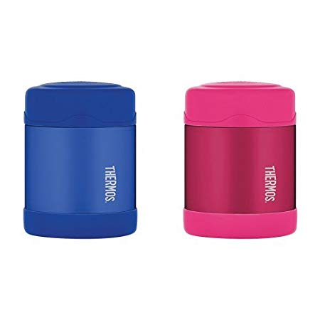 Thermos Funtainer 10 Ounce Food Jar, Blue and Thermos Funtainer 10 Ounce Food Jar, Pink Bundle