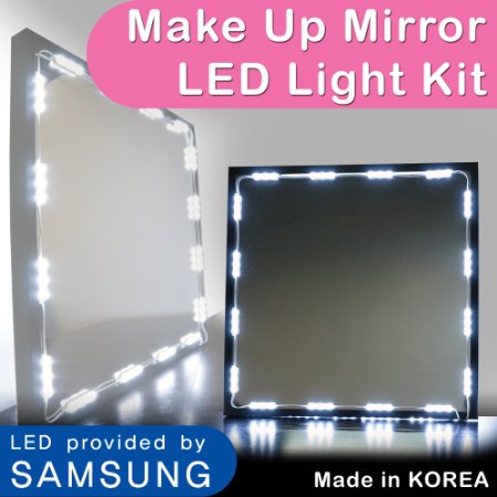 Crystal Vision Premium Samsung Pre-Installed Make Up Mirror LED Light Kit For Vanity Mirrors and Mirror Frames - Made In Korea 125ft