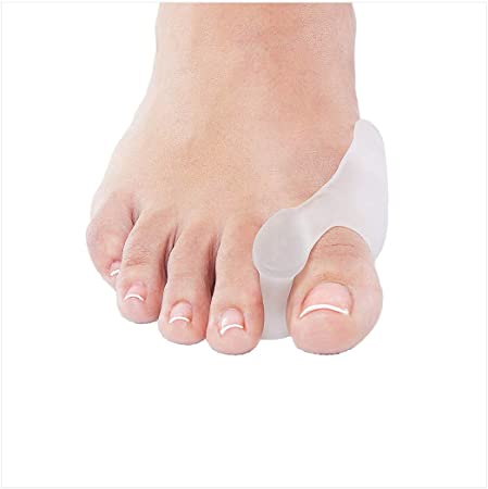 NatraCure Gel Big Toe Bunion Guards & Toe Spreaders (2 Pieces) - Pain Relief for Crooked, Overlapping Toes, Pressure, Protector, Corrector, Shield, Spacer, Pad, Separator, Cushion - 1315-M CAT 2PK