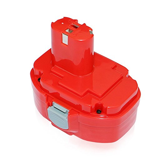 efluky 3000mAh 18V Battery Red Rechargeable Ni-Cd Replacement 192829-9 for Makita 1823 4334DWA