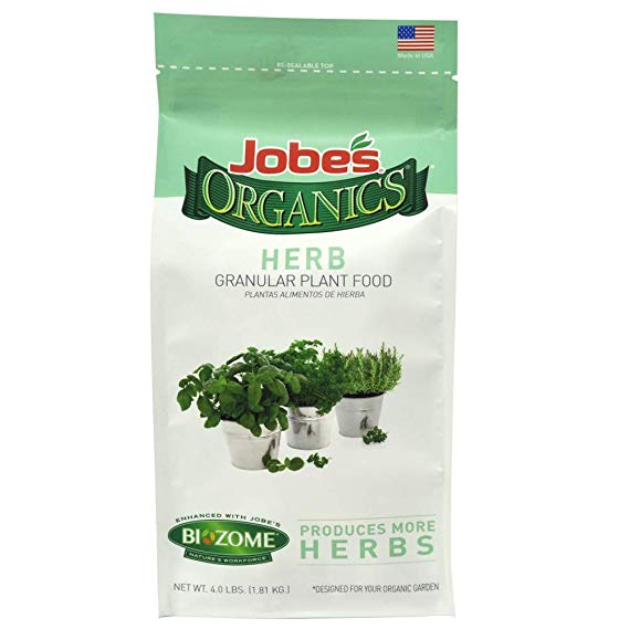 Jobe’s Organics 09127 555831 Organic Herb Plant Food Gran4Lb, 4 Lb