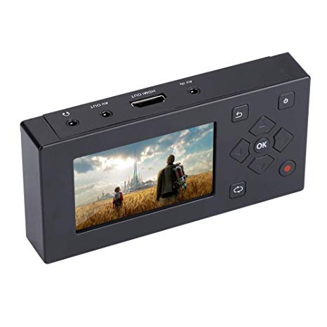 3" TFT Screen Audio and Video Converter Video Capture Recording Player AV Recorder for Tape Player, Tape Camera, VHS/VCR / DVD/DVR / Hi8, Game Consoles