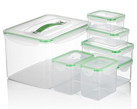 Chef's Star Storage Boxes Certified BPA-Free Reusable Microwavable Meal Prep Containers with Lids Easy Find Lids Food Storage Containers Hardware and Craft Storage Boxes With Outer Container Handle